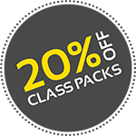 20% off class packs