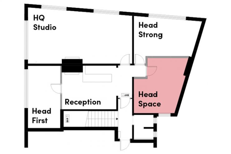 Room: Head Space - floorplan - Therapy